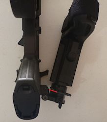 Law Tactical would not fold all the way if the sling mount was not bent