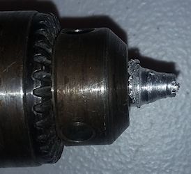 Damaged cutting bit